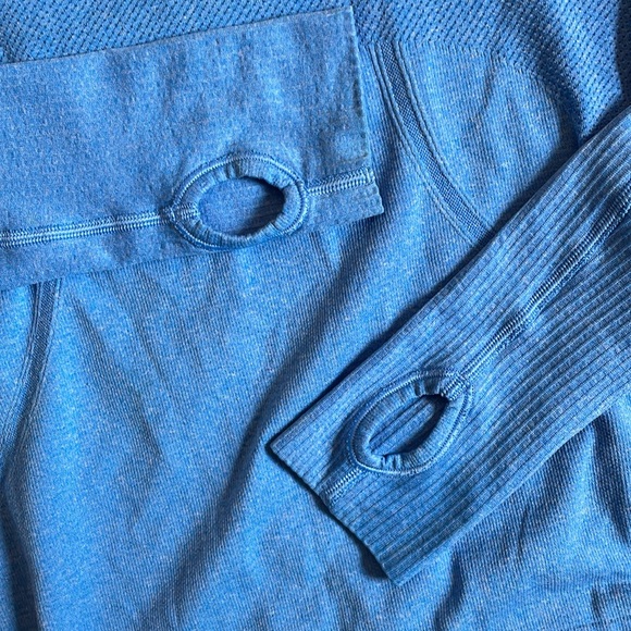 Lululemon light blue lightweight running shirt. Stretchy Lycra blend. Size S - Picture 3 of 7